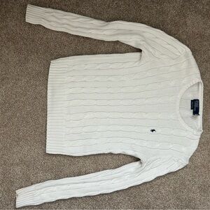 Ralph Lauren Cream Cable Knit Sweater
